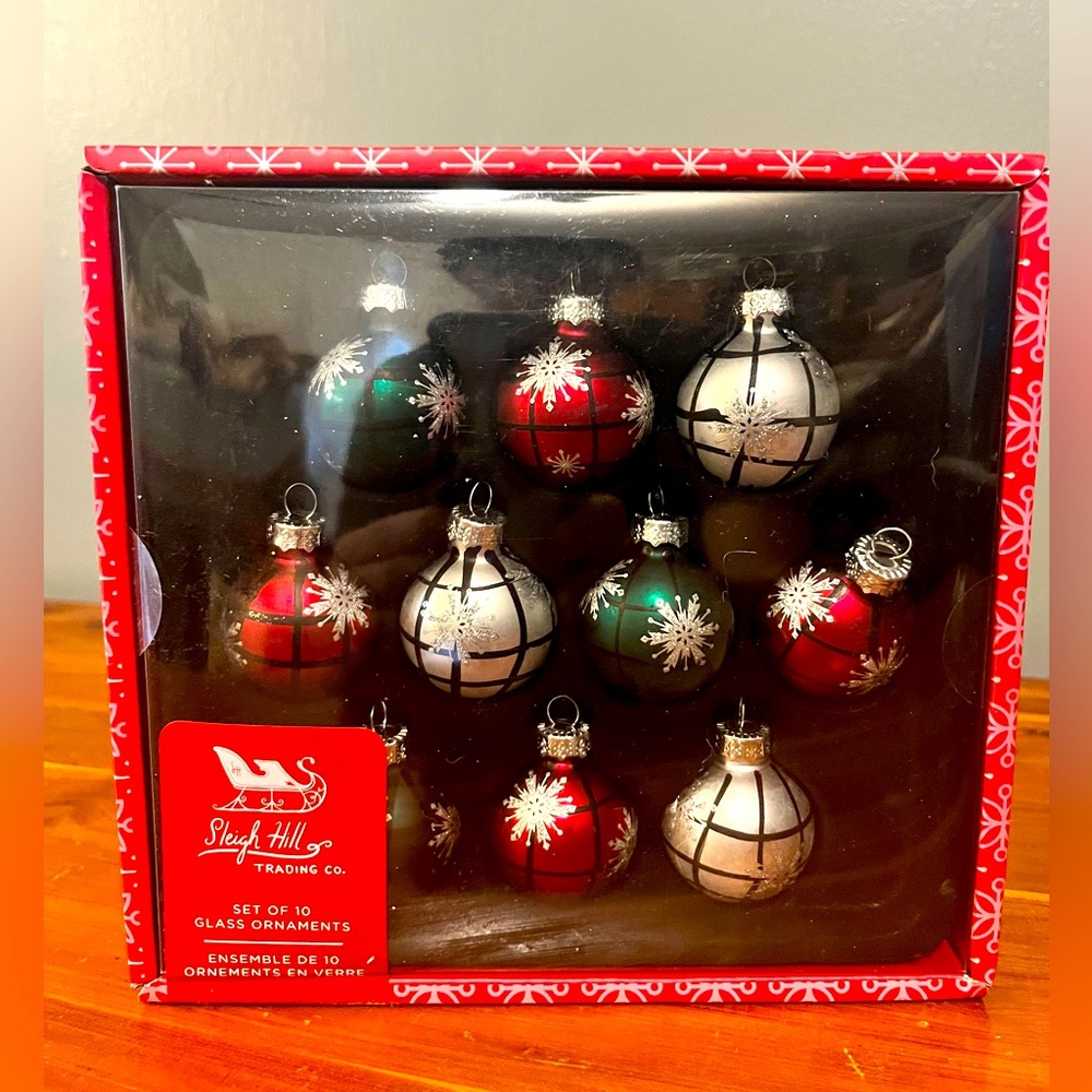 Glass Christmas ornaments